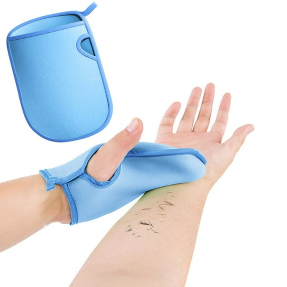Super Soft Exfoliating Bath Mitt, Silicone Body Scrubber, Exfoliating Gloves for Body Scrub, Double-Sided Bath Sponge Fibers Gloves for Children and Pregnant