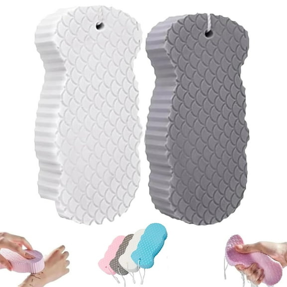 Super Soft Exfoliating Bath Sponge, Gentle Exfoliating Bath Sponges, Resuable, Scrub, Dead Skin Sponge