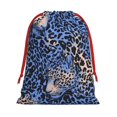 thumbnail image 1 of Super Soft Fabric Gift Bag Contraction Free Bag Mouth Pull Rope Design Red Ribbon Mouth For The Festival Animal Print Style Aliceblue_4 Small, 1 of 8
