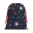 thumbnail image 1 of Super Soft Fabric Gift Bag Contraction Free Bag Mouth Pull Rope Design Red Ribbon Mouth For The Festival Independence Day Theme Star (11) Medium, 1 of 8