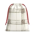 thumbnail image 1 of Super Soft Fabric Gift Bag Contraction Free Bag Mouth Pull Rope Design Red Ribbon Mouth For The Festival Ivory Checked Hand-Drawn Sketch_4 Large, 1 of 8