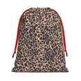 thumbnail image 1 of Super Soft Fabric Gift Bag Contraction Free Bag Mouth Pull Rope Design Red Ribbon Mouth For The Festival Leopard-5 Large, 1 of 8