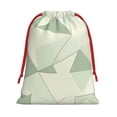 thumbnail image 1 of Super Soft Fabric Gift Bag Contraction Free Bag Mouth Pull Rope Design Red Ribbon Mouth For The Festival Palegreen Geometric Lines_3 Small, 1 of 8