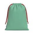 thumbnail image 1 of Super Soft Fabric Gift Bag Contraction Free Bag Mouth Pull Rope Design Red Ribbon Mouth For The Festival Sage Green Small, 1 of 8