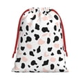 thumbnail image 1 of Super Soft Fabric Gift Bag Contraction Free Bag Mouth Pull Rope Design Red Ribbon Mouth For The Festival Simple Cow-Print Pattern1_2 Small, 1 of 8