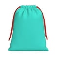 thumbnail image 1 of Super Soft Fabric Gift Bag Contraction Free Bag Mouth Pull Rope Design Red Ribbon Mouth For The Festival Teal Small, 1 of 8