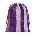 thumbnail image 1 of Super Soft Fabric Gift Bag Contraction Free Bag Mouth Pull Rope Design Red Ribbon Mouth For The Festival Violet Violet Stripe_2 Small, 1 of 8