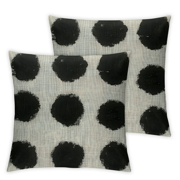 Super Soft Farmhouse Decorative Plush Throw Pillow Covers Black,Solid Pom pom Tufted with Tassels Modern Accent Boho Square Cushion Cover Pillow Case for Couch Sofa