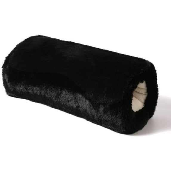 Super Soft Faux Arm Sleeve Luxurious Hand Warmer Necessary Fur Muff Hand Warmer Women Men Gloves Warm Fleece Sleeve Winter Gloves BLACK