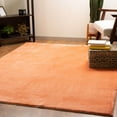 thumbnail image 1 of Super Soft Faux Rabbit / Mink Fur Solid Area Rug, 1 of 7