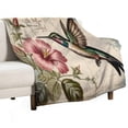 thumbnail image 1 of Super Soft Flannel Fleece Throw Blanket With Hummingbird Be Still And Know That I Am God Great for Sofas, Couches, Beds, Camping, and Travel, The Whole Room Feels Soft and Cozy 50"x60", 1 of 6