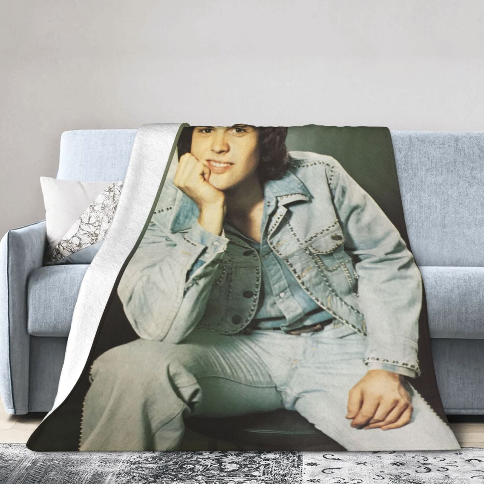 Super Soft Flannel Throw Donny Osmond Blanket 40"X30" For Bed, Sofa
