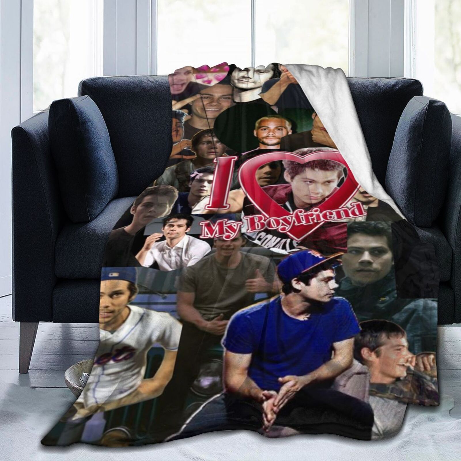 Super Soft Flannel Throw Dylan O'Brien Blanket 50"X40" For Bed, Sofa, Camping, Cold Cinema Or