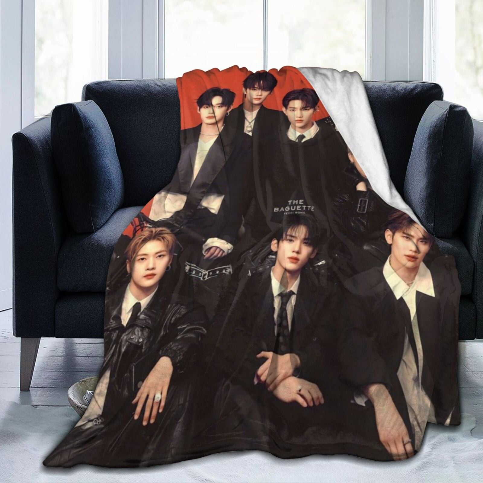 ENHYPEN THE SIN : VANISH Blanket – Dark Moon Concept K-Pop Fleece Blanket, Vampire Story Album Merch, Cozy Fan Gift main image 0