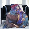 Super Soft Flannel Throw Lisa Genshin Impact Blanket 50"X40" For Bed