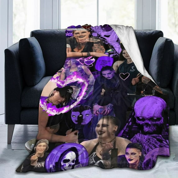 Super Soft Flannel Throw Rhea Ripley Blanket 40"X30" For Bed, Sofa, Camping, Cold Cinema Or Travel,Gift For Your Family And Friend