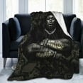 thumbnail image 1 of Super Soft Flannel Throw Rod Wave Blanket 60"X50" For Bed, Sofa, Camping, Cold Cinema Or Travel,Gift For Your Family And Friend, 1 of 4