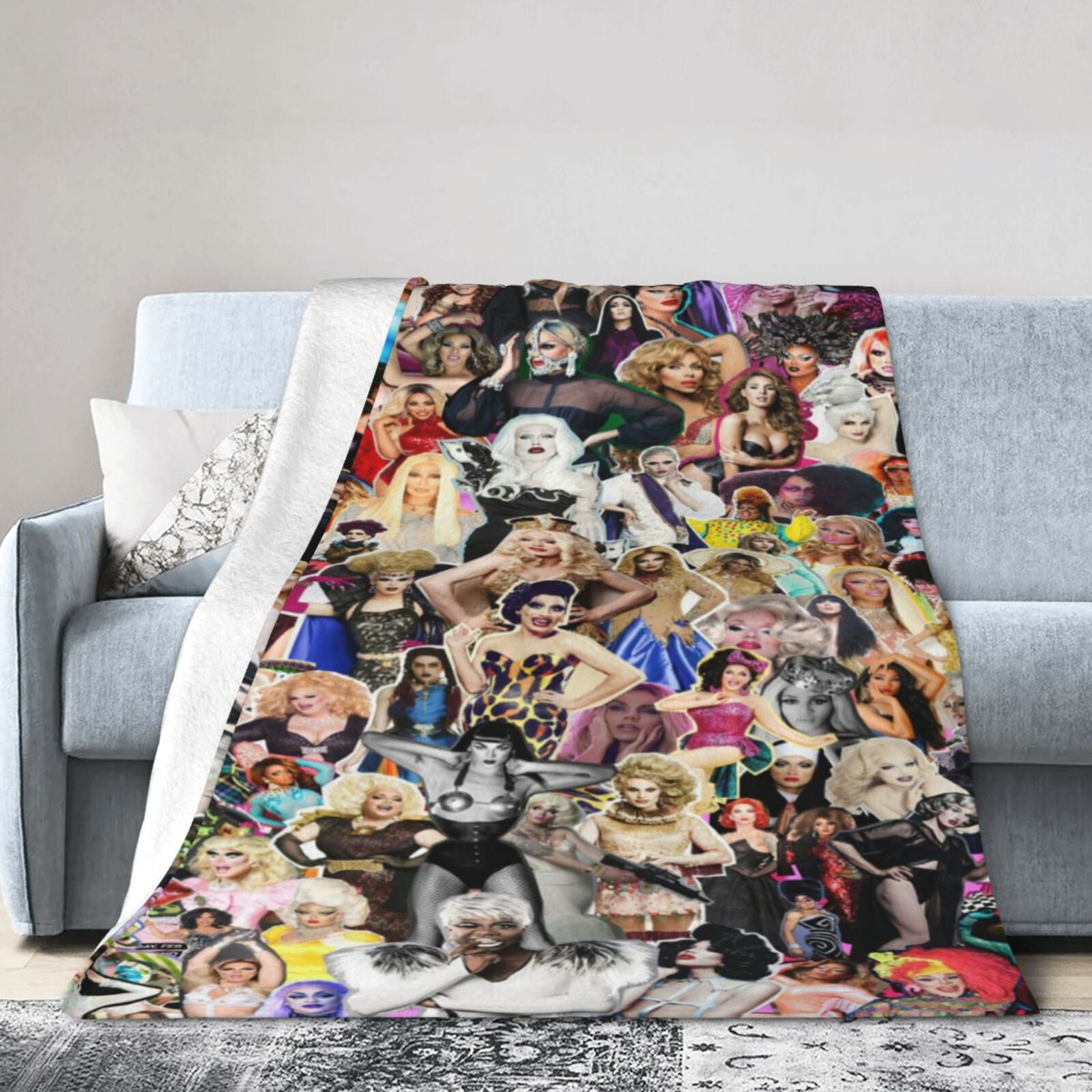 Super Soft Flannel Throw Rupauls Drag Race Blanket 50"X40" For Bed, Sofa, Camping, Cold Cinema