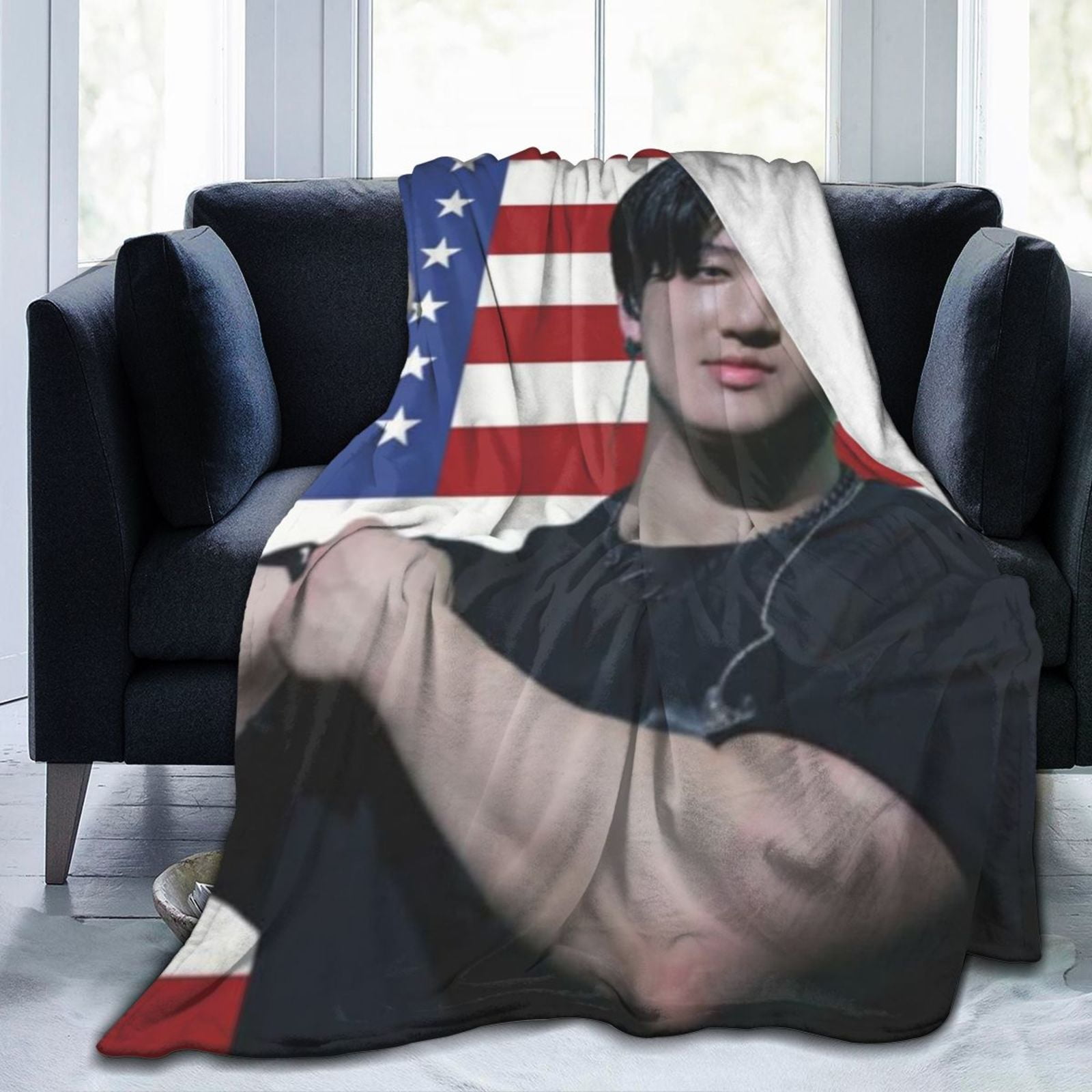 Horse Lover Throw Blanket - Super Soft Flannel 80x60 Inch, "Just A Girl Who Loves Horses" Gift For Her