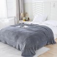 thumbnail image 1 of Super Soft Fleece Blanket Throw 50x70cm, Warm Solid Flannel Rug for Sofa Bedding, Anti-Static Microfiber for Cold Nights, Easy Washable Lightweight for Home Office Travel Camping, 1 of 1