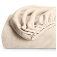 thumbnail image 1 of Super Soft Fleece Fitted Sheet - King Size - Extra Plush Polar Fleece - Deep Pocket - All Season Cozy Warmth (King, Sand), 1 of 5
