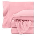 thumbnail image 1 of Super Soft Fleece Sheet Set - King Size - Extra Plush Polar Fleece, No-Pilling Bed Sheets - All Season Cozy Warmth (King, Light Pink), 1 of 9