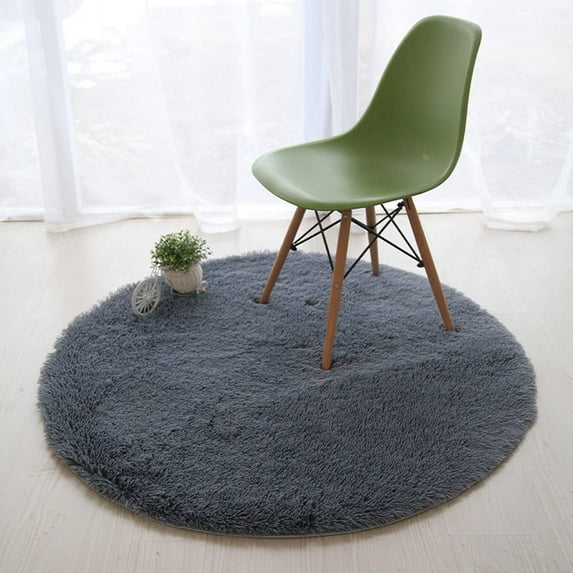 Super Soft Fluffy Round Area Rug For Bedroom, Modern Ultra Comfortable Large Rugs Circular Shaggy Rugs Indoor Home Decor