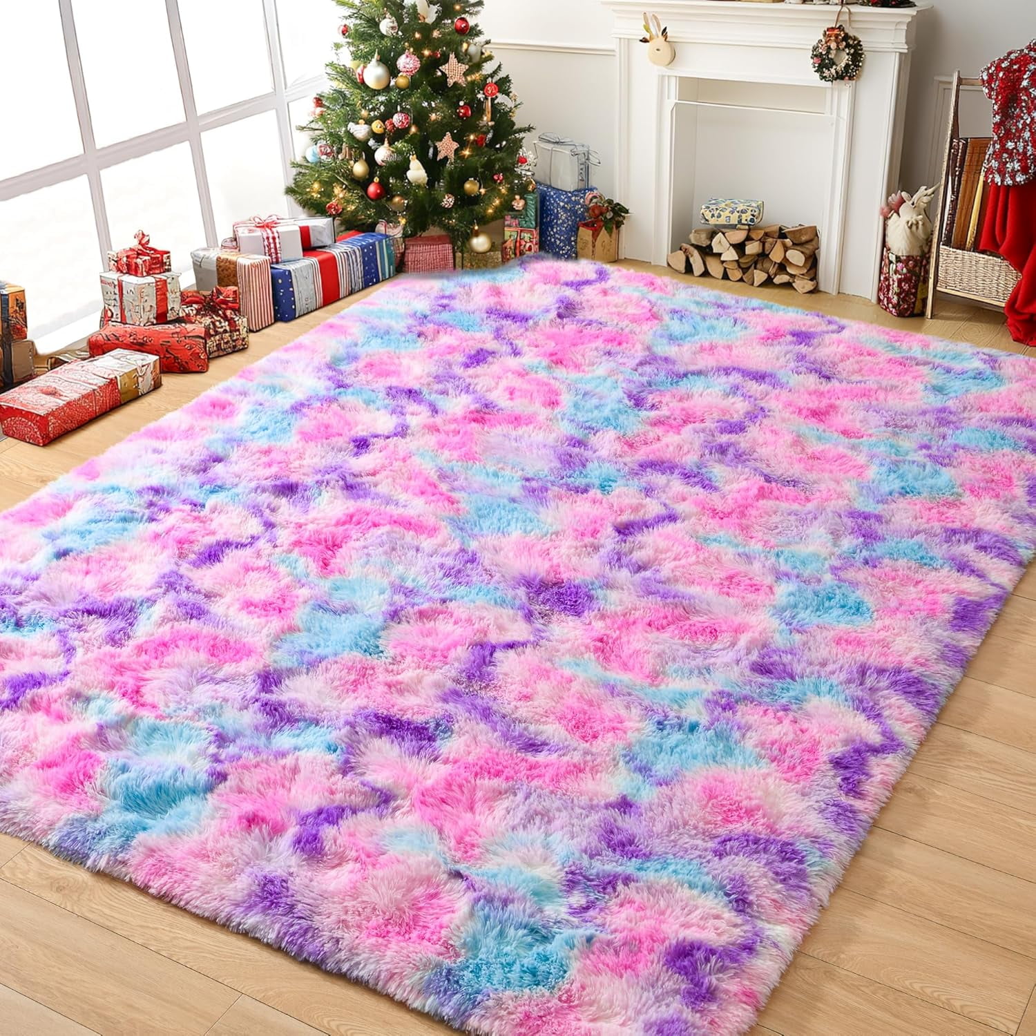 Super Soft Fluffy Rug for Bedroom, Modern Shaggy Rug Fuzzy Kids Rug for ...
