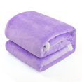 thumbnail image 1 of Super Soft Fluffy Snugly Solid Flannel Fleece Throws For Sofa Bed Blankets, 1 of 4