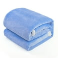 thumbnail image 1 of Super Soft Fluffy Snugly Solid Flannel Fleece Throws For Sofa Bed Blankets, 1 of 4