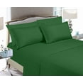 thumbnail image 1 of 4 Piece Microfiber Sheet Set - Ultra Soft, Breathable, Wrinkle-Free, Deep Pocket, Fade-Resistant, Easy Care, Fits Mattresses up to 16 Inches - Full, Hunter Green, 1 of 5