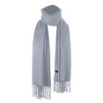 thumbnail image 1 of Super Soft Imitation Wool Scarf - 35cm with Tassels, Polyester Material, Thickened, Various Colors, for Autumn Winter Men Women Kids, 1 of 3