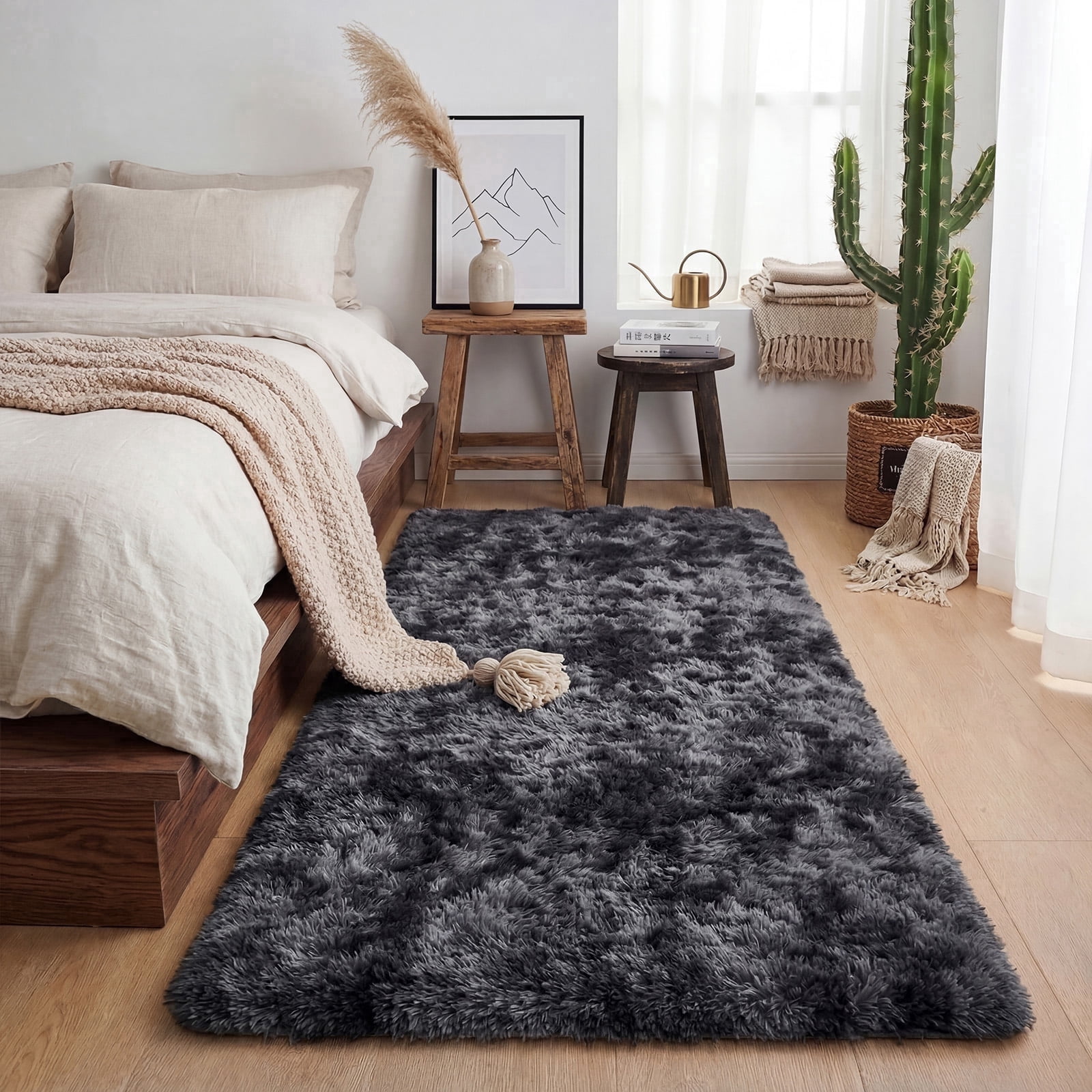 YEERSWAG Area Rugs for Living Room Shaggy Area Rug Indoor Anti-Skid Washable Fluffy Rug,Bedroom Dining Room Carpet Floor Mat