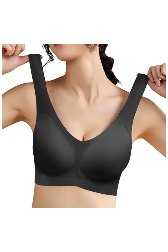 Super Soft Jelly Fabric Wire Seamless Seamless Comfortable Non Restraining Breathable Beautiful Sports Bra