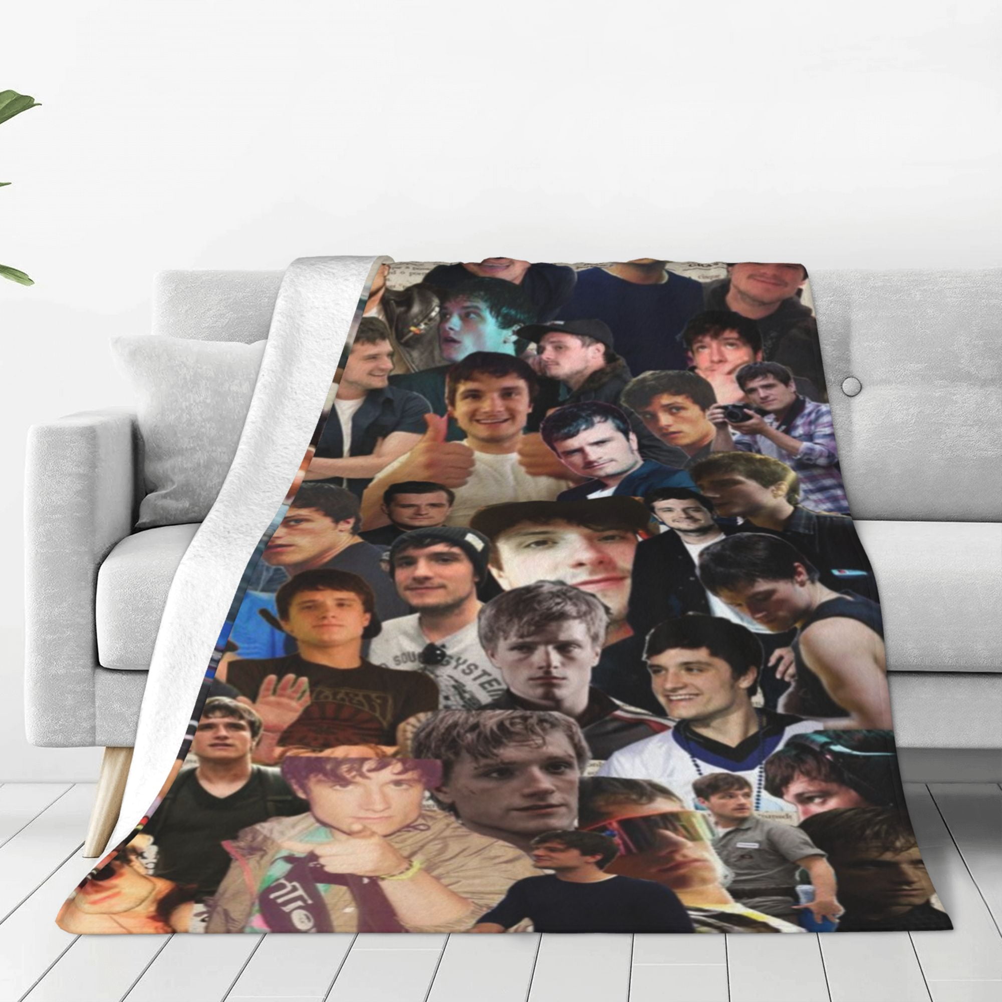 Super Soft Josh Hutcherson Bed Blankets Lightweight Flannel Throws Blankets All Seasons Blankets For Sofa Bed Travel Camping 40"X30"