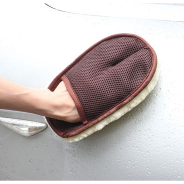 Super Soft Lambswool Car Wash Mitt Deep Pile Car Cleaning Glove Wash
