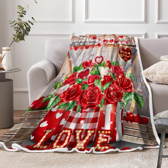 Super Soft Light Weight Blanket Prints Fleece Throw, All Year Round Home Decor, Fuzzy Warm and Cozy Throws, Couch and Gift, 50 x 60inch (Brown, 50X60)