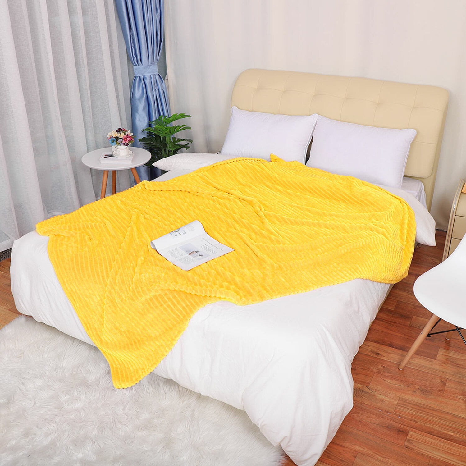 Super Soft Lightweight Flannel Fleece Throw Blanket Microfiber Velvet