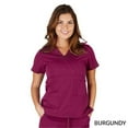 thumbnail image 1 of Super Soft Medical Scrub Top Premium Womans Junior Fit 3 Pocket Mock Wrap Top 8115, 1 of 7