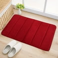 thumbnail image 1 of Super-Soft Microfibre Bath Mat Memory Foam Rug Bedroom Mats Absorbent Coral Velvet Shower Carpet With Anti-Slip Bottom Suitable For Toilet / Cloakroom / Laundry room / Balcony / Door Entrance Decor, 1 of 9