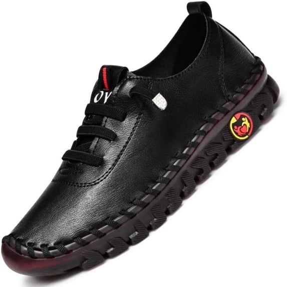 Women Comfortable Soft Walking Shoes, Round Toe Lightweight Breathable Non Slip Casual Shoes for Daily Shopping Outdoor Wear