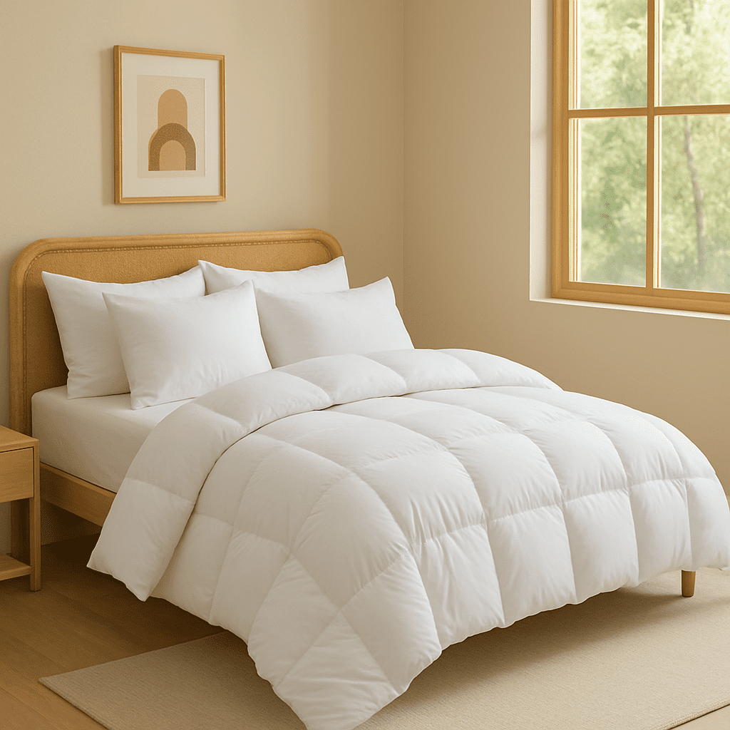 White Twin Size Comforternull
