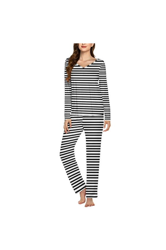 Super Soft Pajamas for Women Pajamas Set Ladies Pajamas Ladies' Casual Solid Color Casual Top Pants Pajama Set