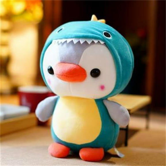 Super Soft Penguin Plush Stuffed Animal Doll - 9.8 Inch Cute Plushie Toy, Cotton Filled Hugging Pillow for Kids, Gift & Home/Office Decoration Green