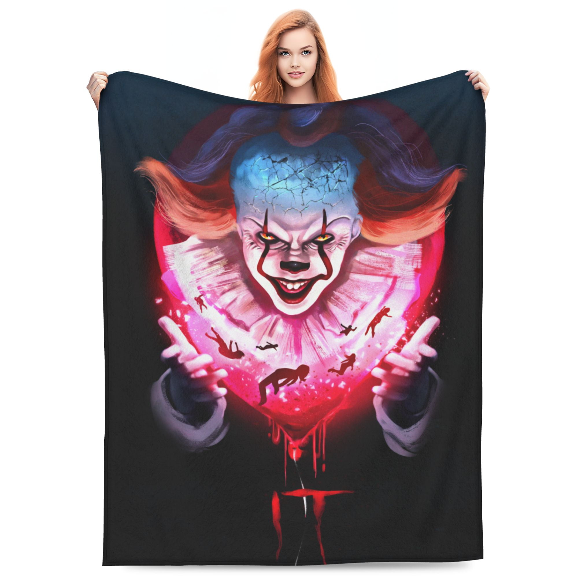 Super Soft Pennywise Bed Blankets Lightweight Flannel Throws Blankets