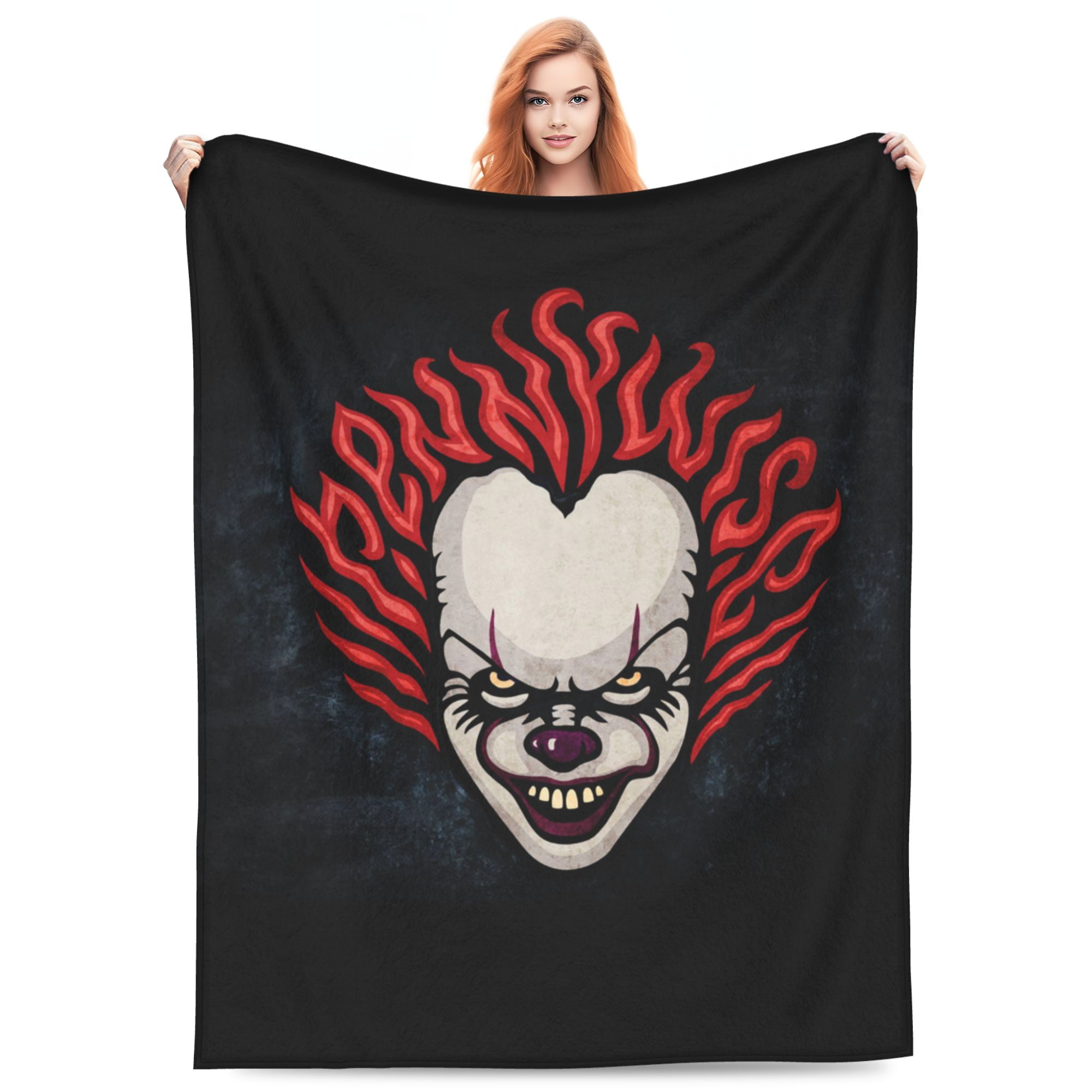 Super Soft Pennywise Bed Blankets Lightweight Flannel Throws Blankets
