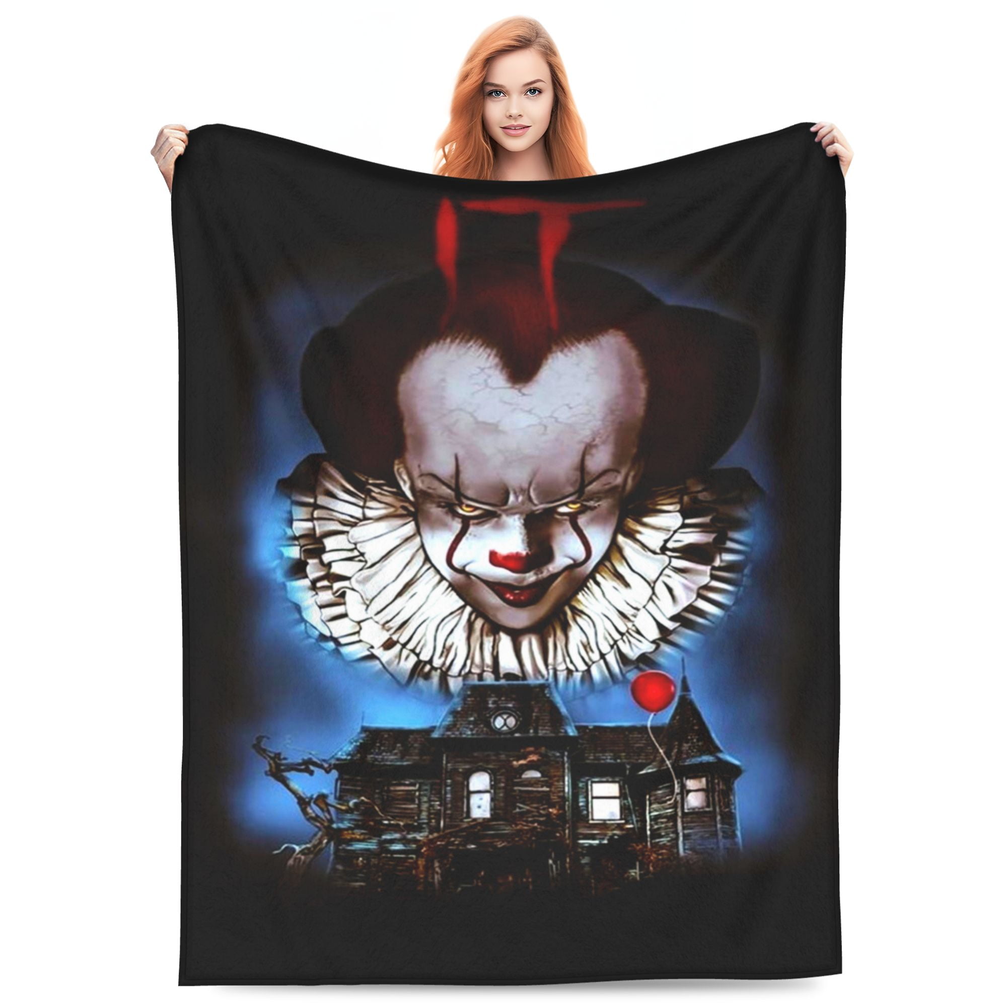 Super Soft Pennywise Bed Blankets Lightweight Flannel Throws Blankets