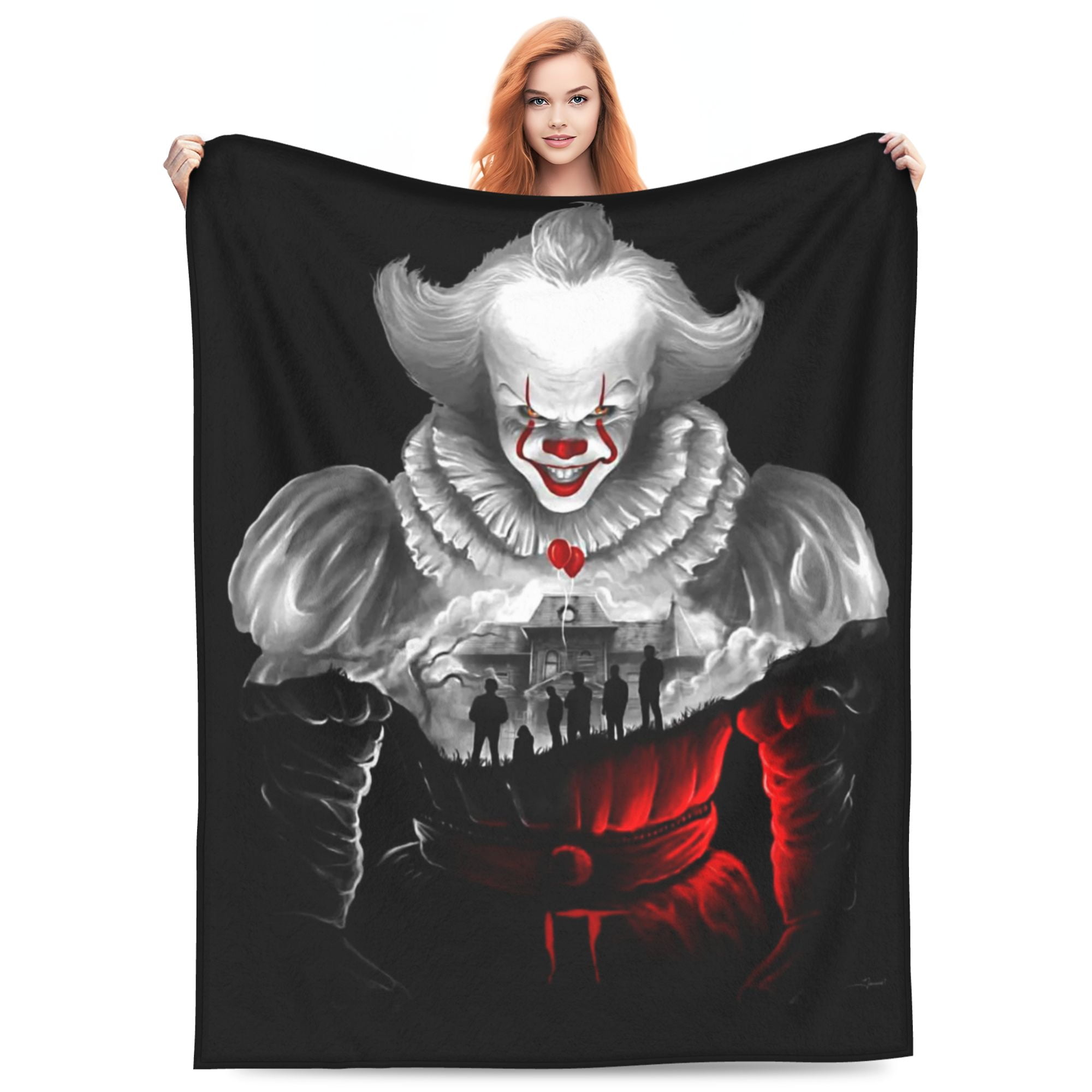 Super Soft Pennywise Bed Blankets Lightweight Flannel Throws Blankets