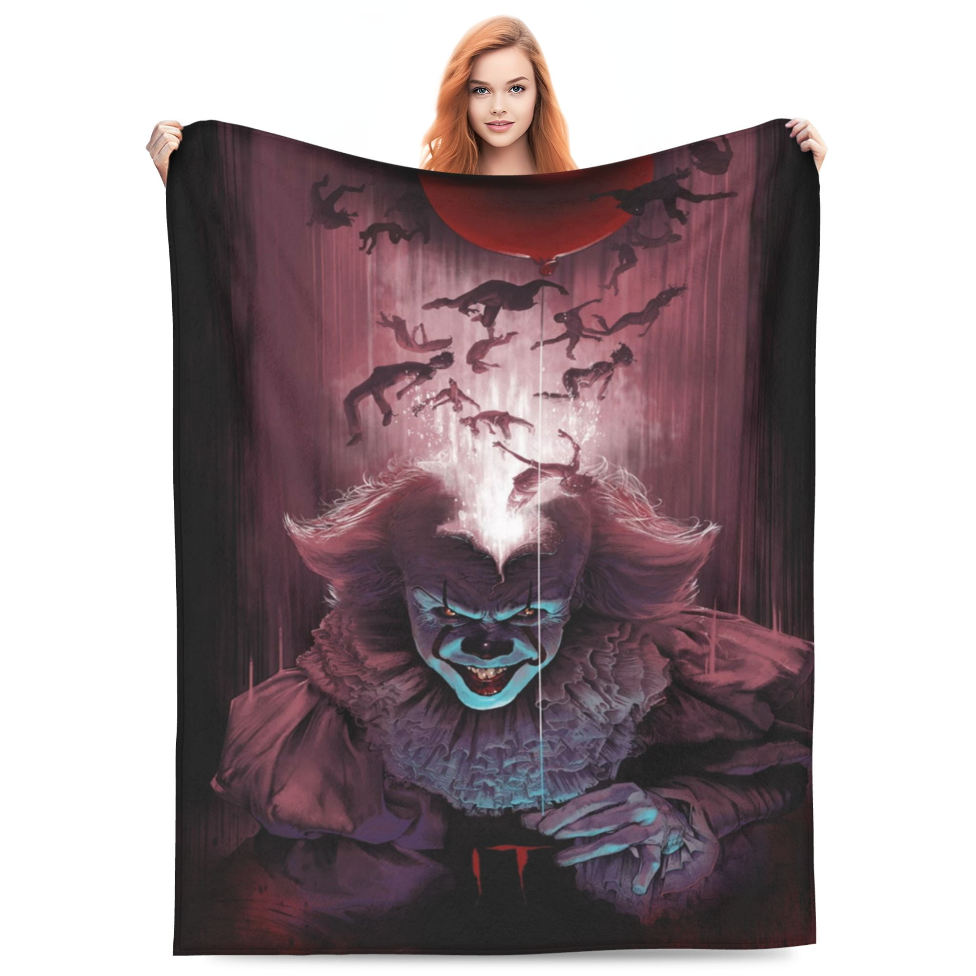 Super Soft Pennywise Bed Blankets Lightweight Flannel Throws Blankets