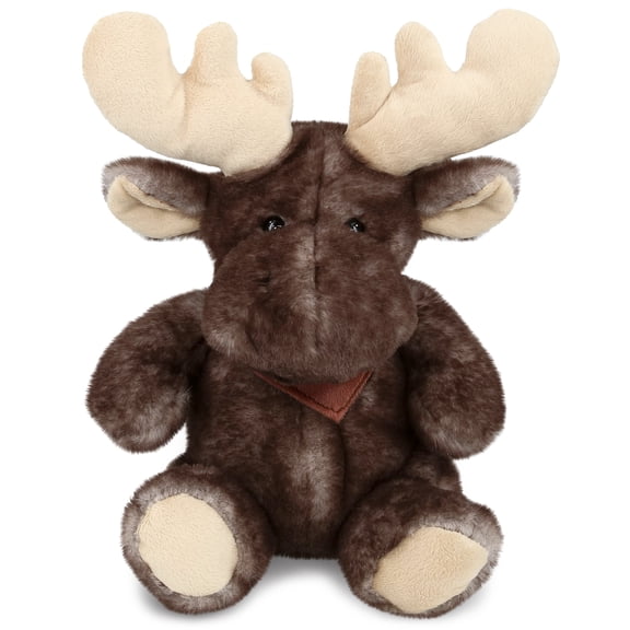 Super Soft Plush Brownish Sitting Moose